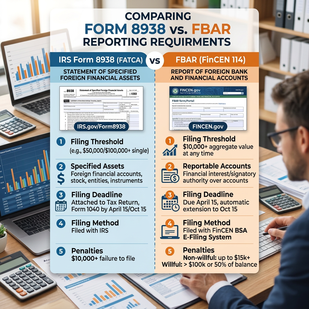 FATCA Form 8938 for Digital Nomads: How It Differs From FBAR